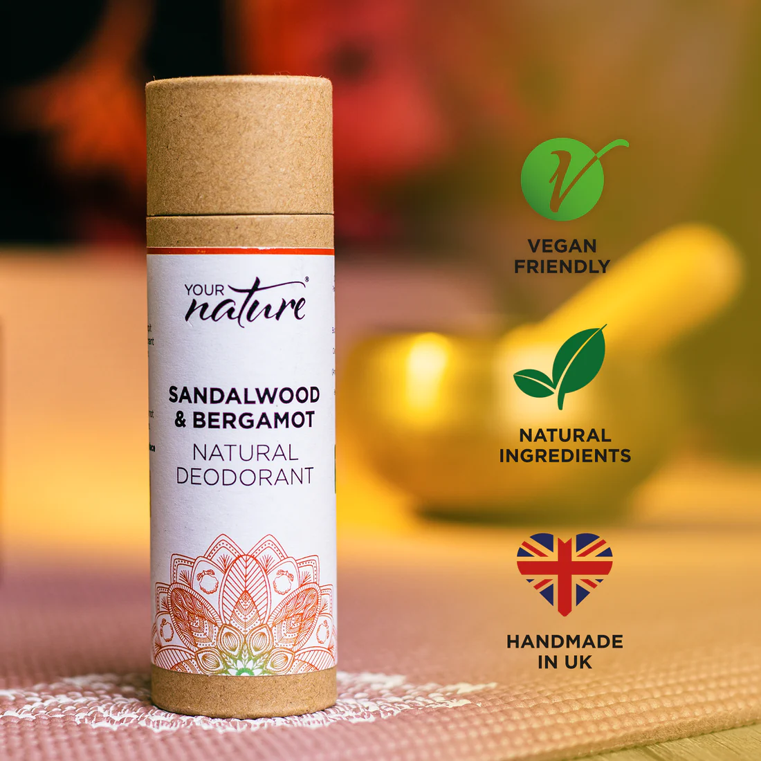 Sandalwood & Bergamot Natural Deodorant (70g)