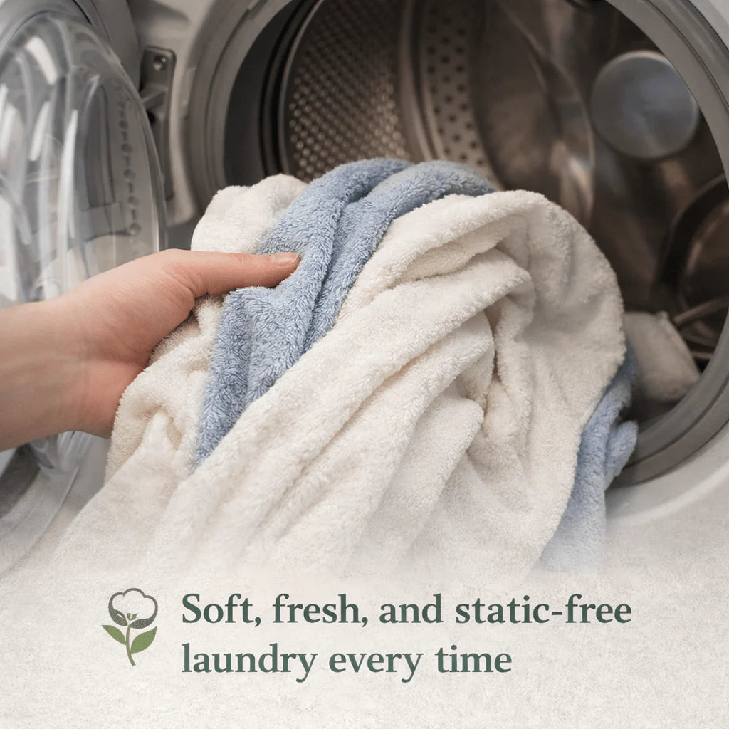 Eco Fabric Softener Sheets | Fresh Linen Scent (32 Washes)