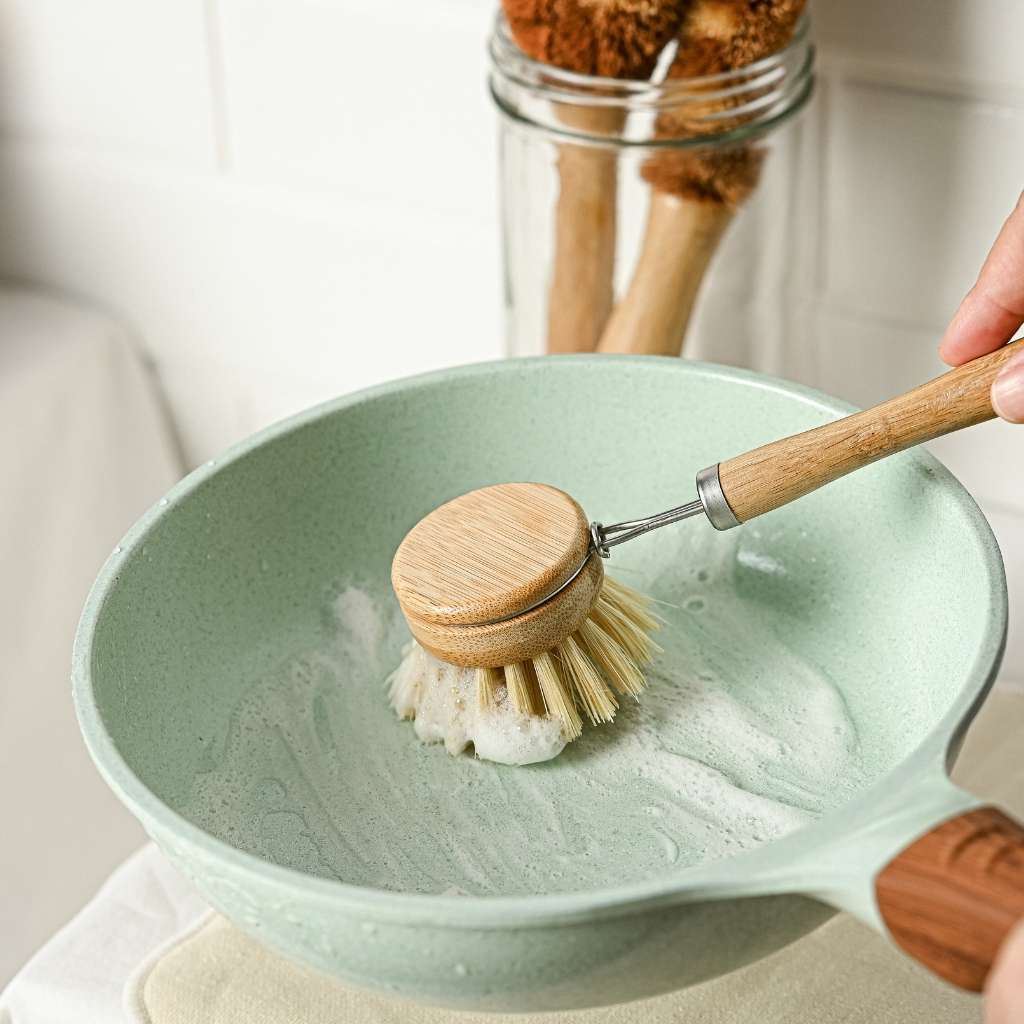 Bamboo Eco-Friendly Dish Brush Set (6 Piece)