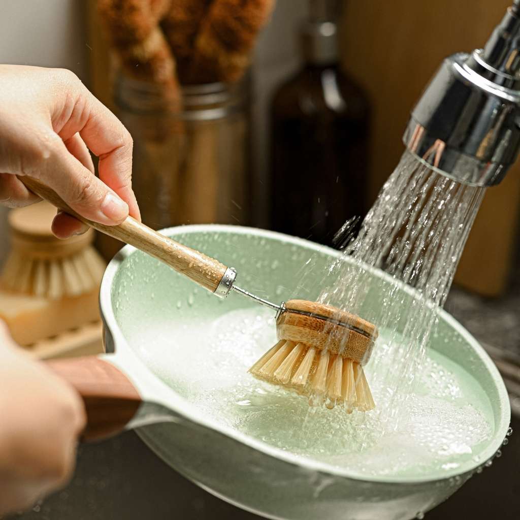 Bamboo Eco-Friendly Dish Brush Set (6 Piece)