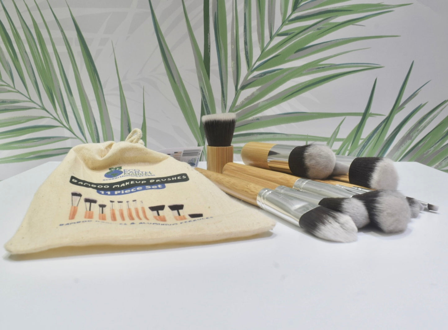 Bamboo Makeup Brushes (11 Piece Set)