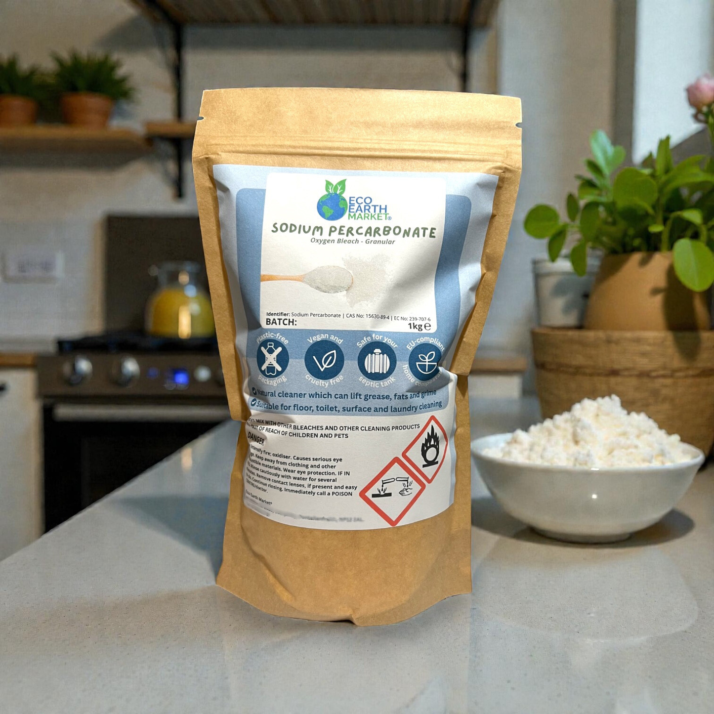 Sodium Percarbonate 1kg - Oxygen Bleach