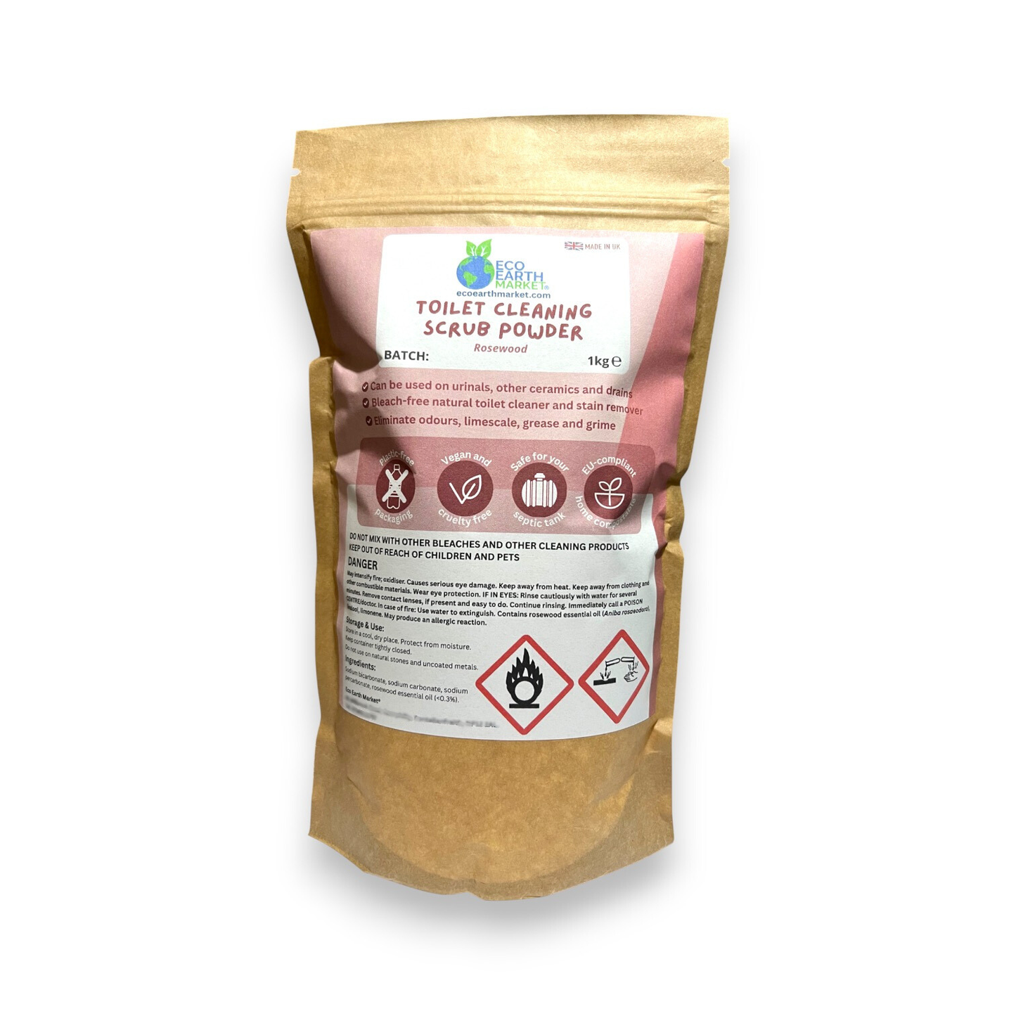 Rosewood Toilet Cleaning Scrub Powder 1kg