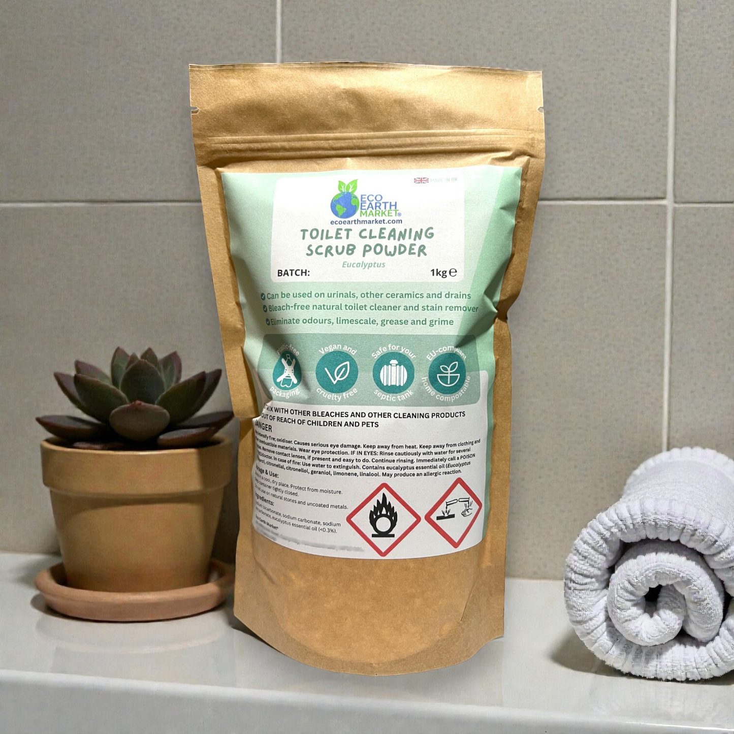 Eucalyptus Toilet Cleaning Scrub Powder 1kg