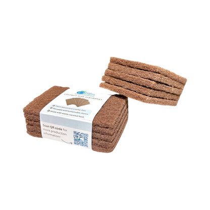 Coconut Dish Scrubbers - Pack of 5 Scourers