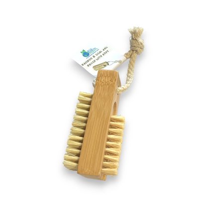 Bamboo & Sisal Nail Brush With Rope