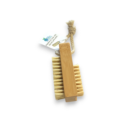 Bamboo & Sisal Nail Brush With Rope