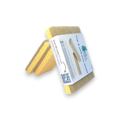 Sisal & Wood Pulp Sponge (2 Pack)