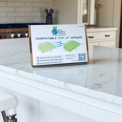 Compostable 'Pop Up' Sponges (10 Pack)