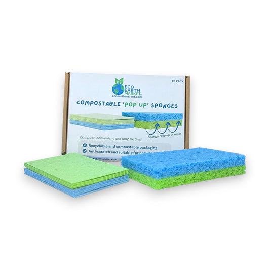 Compostable 'Pop Up' Sponges (10 Pack)