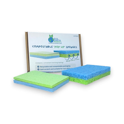Compostable 'Pop Up' Sponges (10 Pack)