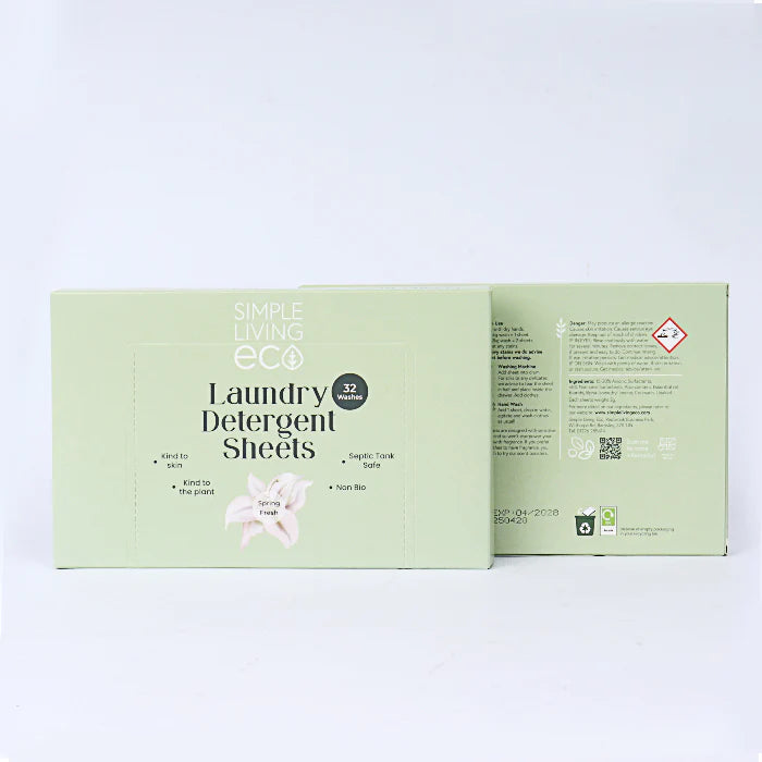 Non-Bio Laundry Detergent Sheets | Simple Living Eco (64 Washes)