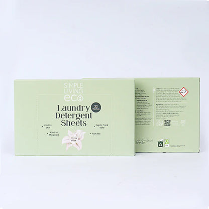 Non-Bio Laundry Detergent Sheets | Simple Living Eco (64 Washes)