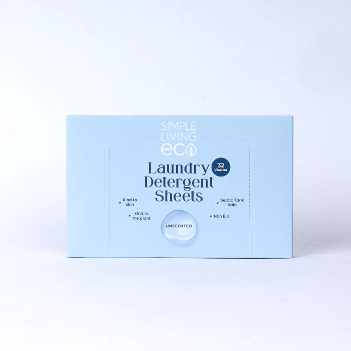Non-Bio Laundry Detergent Sheets | Simple Living Eco (64 Washes)