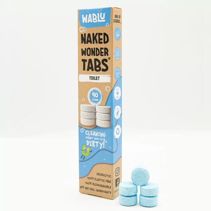 WABLU Naked Wonder Tabs® – Probiotic Toilet Tabs (40 Pack)