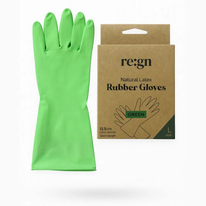 Eco-Friendly Natural Latex Reusable Rubber Gloves | Sizes S–XL
