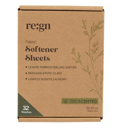 Eco Fabric Softener Sheets | Fresh Linen Scent (32 Washes)
