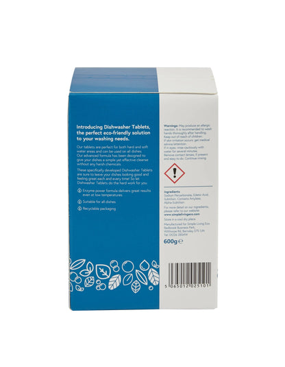 Simple Living Eco All‑In‑One Dishwasher Tablets (30 Tablets) | Unscented