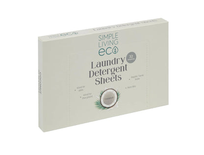 Non-Bio Laundry Detergent Sheets | Simple Living Eco (64 Washes)