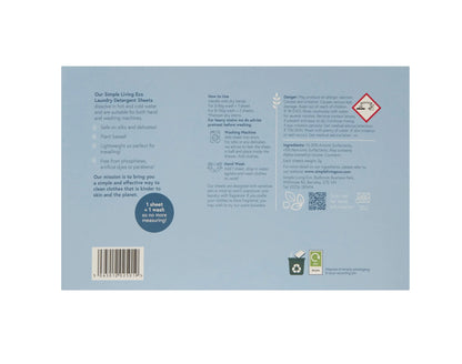 Non-Bio Laundry Detergent Sheets | Simple Living Eco (64 Washes)