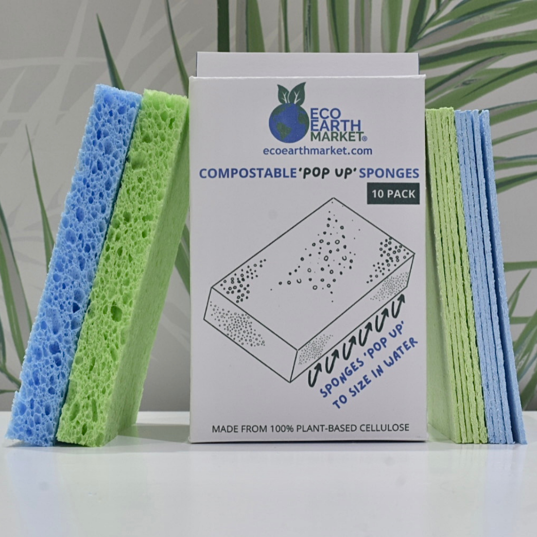 Compostable 'Pop Up' Sponges (10 Pack)