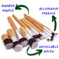 Bamboo Makeup Brushes (11 Piece Set)