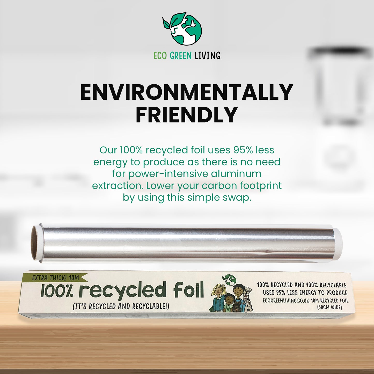 Tin Foil - 100% Recycled (30cm x 10m)
