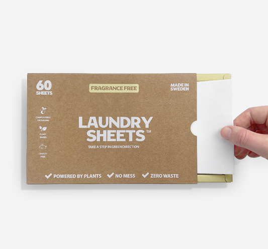 Laundry Sheets™ - Fragrance Free Laundry Detergent (60 Sheets)