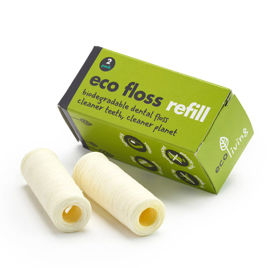Eco Floss Refill - Plant-Based Vegan Dental Floss (2 x 50m)