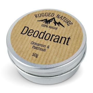Vegan Natural Deodorant - Cinnamon & Patchouli (50g)