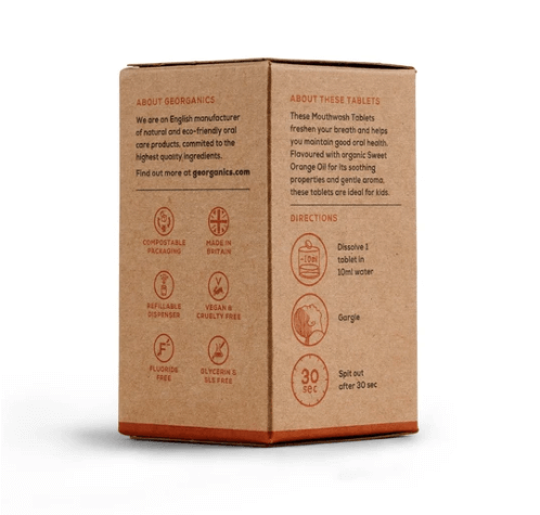 Mouthwash Tablets - Orange - Eco Earth Market