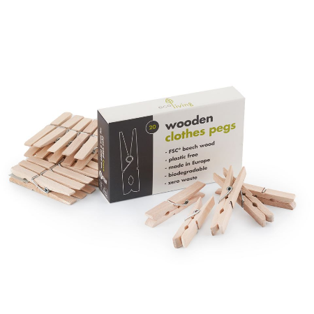 Wooden Clothes Pegs (FSC Certified) - Eco Earth Market